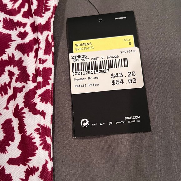 Nike Dri-Fit Sleeveless Golf Top - Animal Print (Size: Small) - Picture 9 of 9